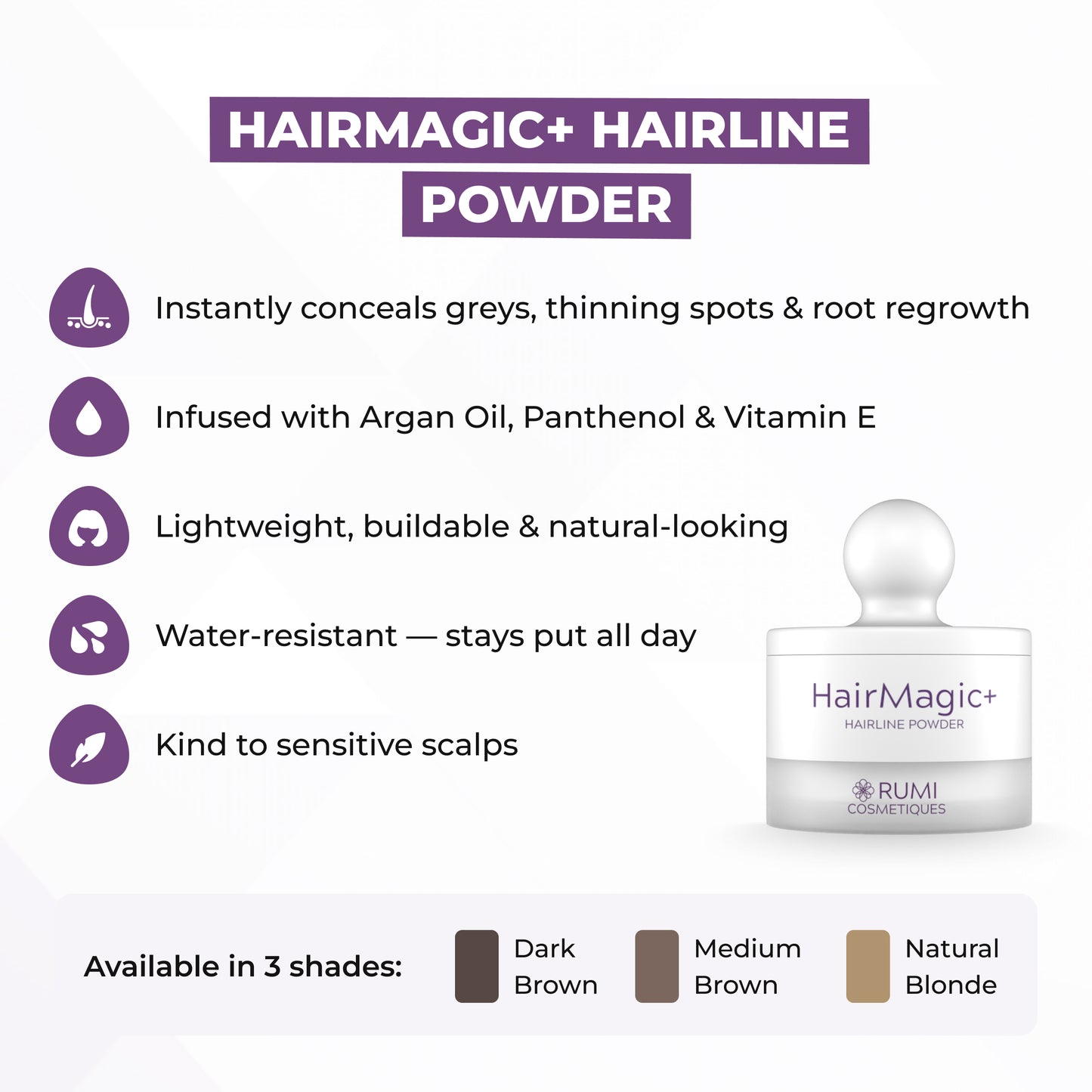 HairMagic+ Hairline Powder