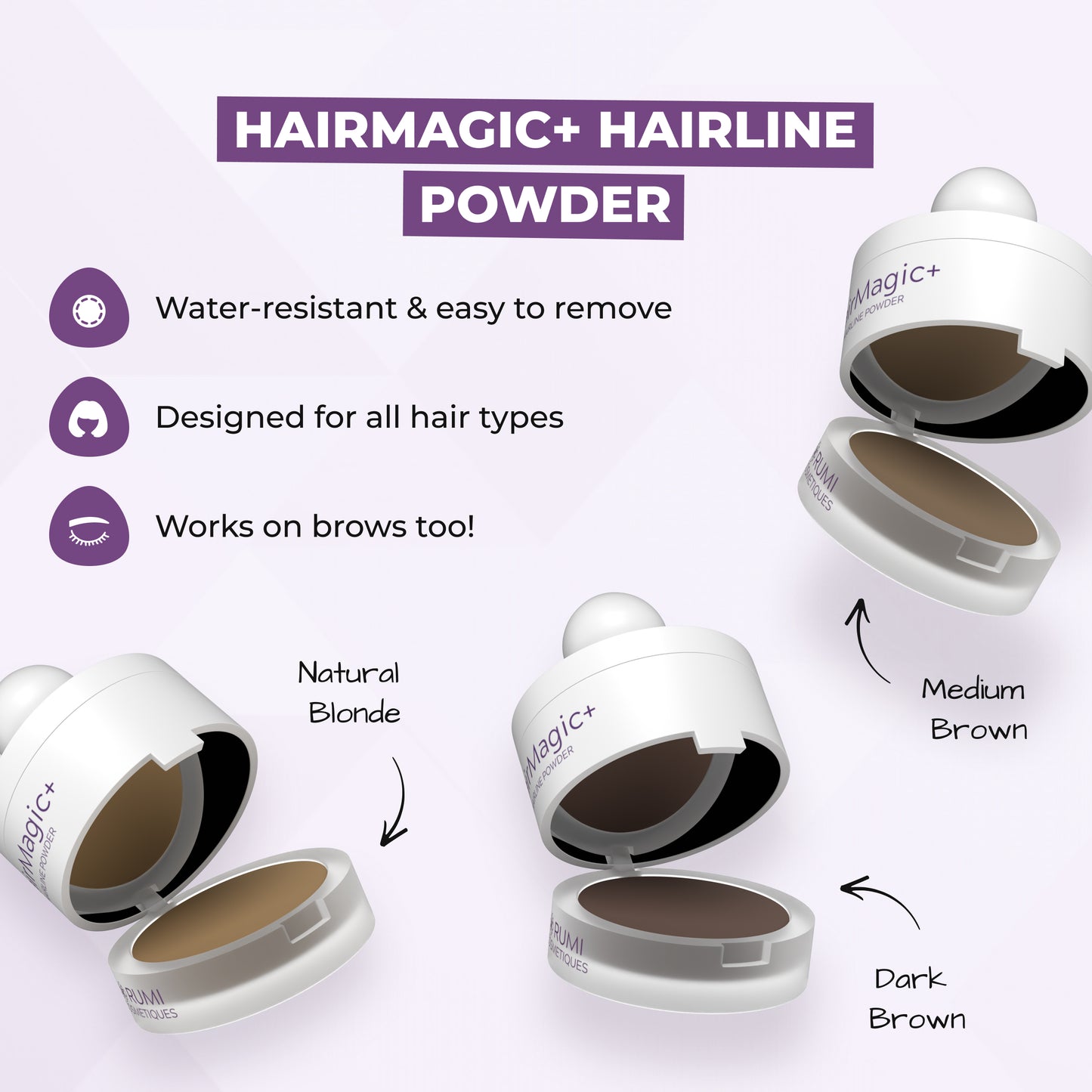 HairMagic+ Hairline Powder