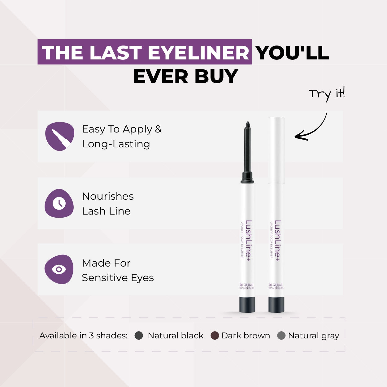 Smudge-Proof Eyeliner For Sensitive Eyes